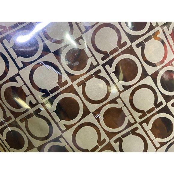 (Sold) Ferragamo PVC Plastic Logo Beach Tote Bag - Picture 10 of 12